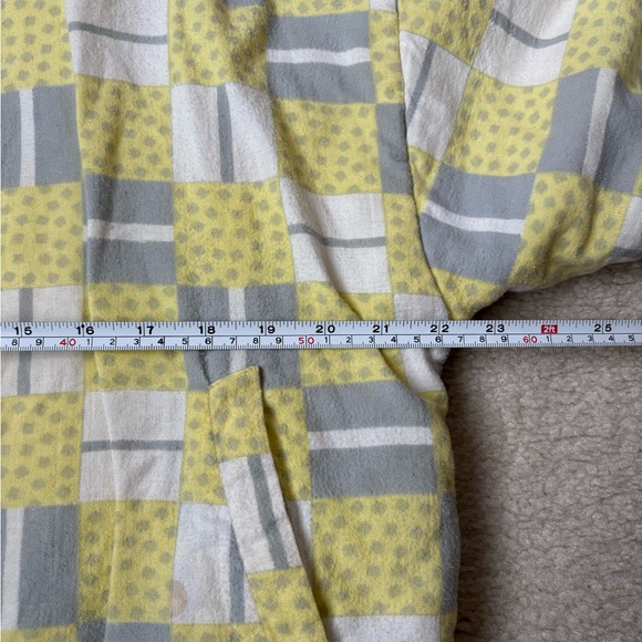 Vintage unbranded soft cozy terry knit bomber jacket with patchwork print, sz S - Picture 8 of 9